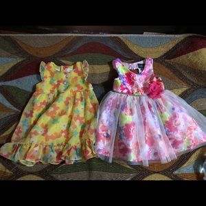 Kidgets 24 months and LilT 2T spring pic dress!🎉